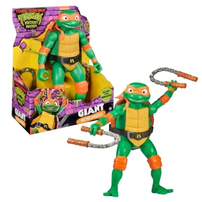 Image de Les Tortues Ninja, Figurine de 30 cm, Articulée, Michelangelo, pour Enfants à partir 4 Ans, GIOCHI PREZIOSI, TU8015