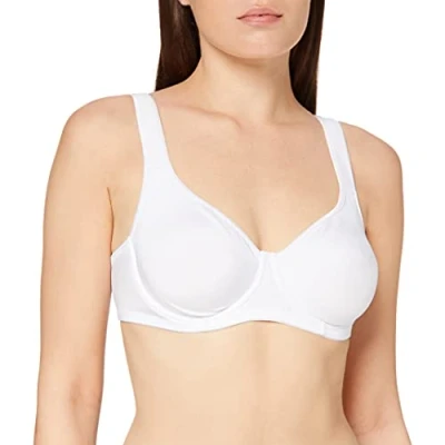 Image de Sassa Bügel BH doppelt vorgeformt 24804 Soutien Gorge de Tous Les Jours, Blanc (Weiß 00100), 90C (Taille Fabricant:75C) Femme