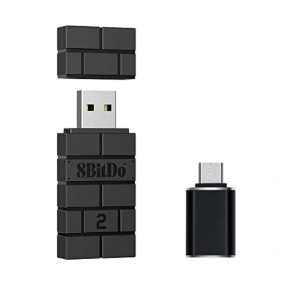 Image de Mcbazel 8 Bit Wireless USB Adapter 2 with OTG Accessory Compatible OLED Switch/NS Switch/PS5/PS4/PC/Raspberry Pi