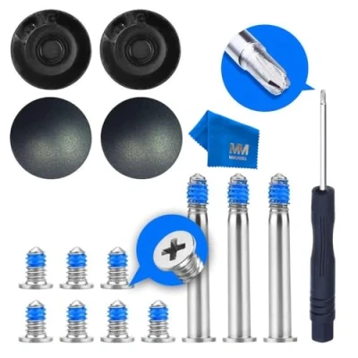 Image de MMOBIEL Lot de 4 Patins antidérapant compatible avec MacBook Air 11 et 13 Pouces A1370 A1369 A1465 A1466 Incl Kit d&#039;Outils