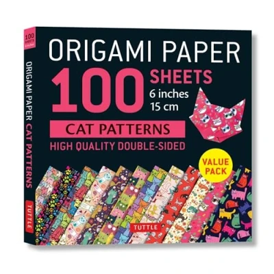 Image de Origami Paper 100 Sheets Cat Patterns