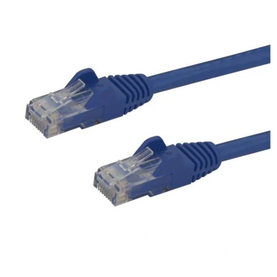 Image de StarTech.com Câble réseau Cat6 Gigabit UTP sans crochet de 2m Cordon Ethernet RJ45 anti accroc M/M Bleu Neuf