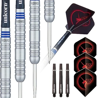 Image de Unicorn NoyauStyle 1Fléchettes à Pointe en Acier Unisexe, Argenté, 26 g