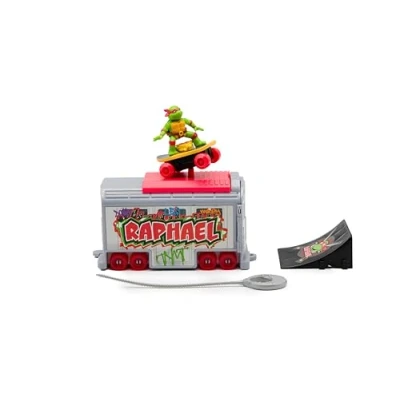 Image de TEENAGE MUTANT NINJA Tortues Raphael Switch Kick Lanceur de métro TMNT Figurine d&#039;action édition Classique, âge 3+ Cadeaux et Jouets