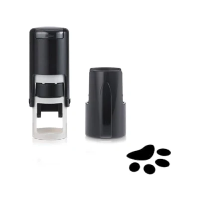 Image de Tampon Paw Print Loyalty Card Stamper Encre noire auto encreur env. 11 mm