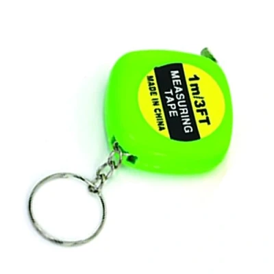 Image de PARENCE. Mini Ruban à Mesurer 1m, 3FT Couturier, Tailleur/Petit Mètre pour la Pétanque (1 mètre) Flexible Porte Clés Format de Poche Couleur Aléatoire (bleu, vert, orange, jaune ...)