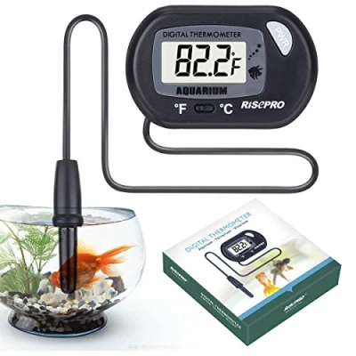 Image de RISEPRO Thermomètre pour Aquarium Vivier, Digital Eau Température Marine