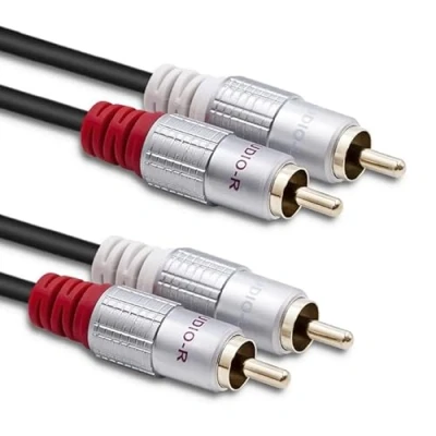 Image de Qoltec 52338 câble audio 2 m x RCA Noir Neuf