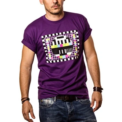 Image de T Shirt Geek Homme Image DE Test Humour Theory Violet L