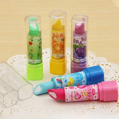 Image de POWERTOOL gomme à lèvres, 1 mini colorée portable en caoutchouc, cadeau pour l&#039;école, le bureau, les enfants, étudiants
