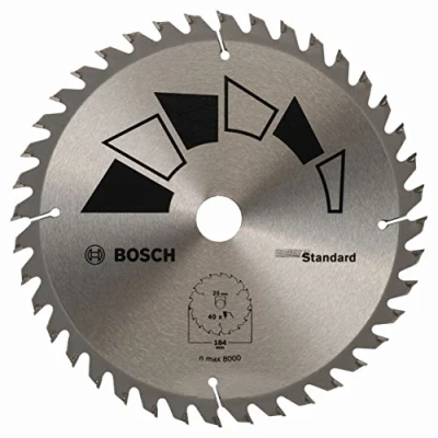 Image de Bosch 1x Lame de Scie Circulaire Standard (pour Bois, Ø 184 x 2.2/1.5 20/16 mm, 40 Dents, ATB, avec Bague Réduction 16 Accessoire Circulaire)