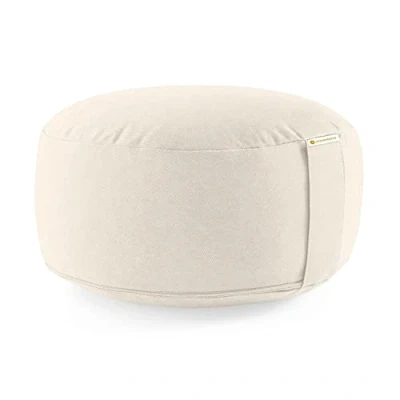 Image de Lotuscrafts Coussin de méditation Lotus Hauteur d&#039;assise 15 cm Rembourrage d&#039;épeautre Housse en Coton Lavable Yoga Sol Rond Meditation Accessoires Certifié GOTS