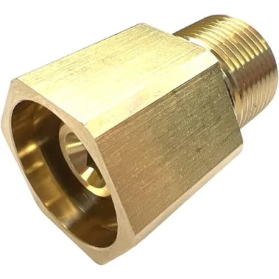 Image de M&amp;M Smartek Adaptateur compatible avec Kärcher comme Easy!Lock TR22, M22 x 1,5 AG etc. (adaptateur TR22 vers AG), Black
