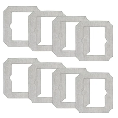Image de Odashen Lot de 8 chiffons nettoyage pour robot aspirateur fenêtre ECOVACS Winbot Mini, W CC02 0012, lavables et réutilisables