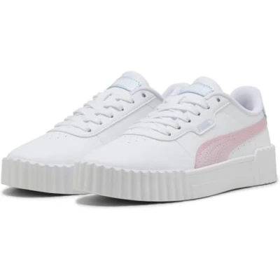 Image de Puma Carina Blurry Dreams Unisex Baskets basses pour enfants, Taille: 38.5, White/rose mauve/cool weather Matière synthétique