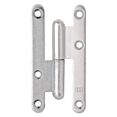 Image de Alberts 341305 Paumelle universelle type Paris utilisable à gauche ou droite galvanisé 80 x 40 mm