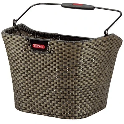 Image de KlickFix Farradtasche Structura Korb Klickfish Mixte, Bronze Bronze, 25 x 34 27 cm