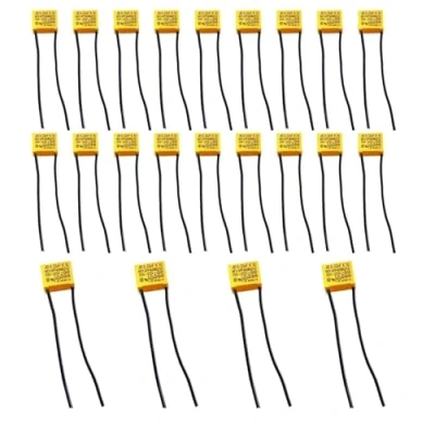 Image de LNGJIN Condensateur Polypropylène,22 Pièces 0.22µF 275V X2 Sécurité,Radial Sécurité,Compensateur Actif LED,pour Clignotants, Lampes LED Clignotantes et non émettrices