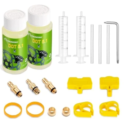 Image de CHUMXINY Kit de Purge Frein pour SRAM, Avid Gamme Freins à Disque Hydrauliques, Comprend 120ML Liquide DOT5.1.
