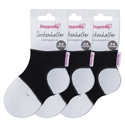 Image de Hoppediz Socks Hop Porte Chaussettes, Noir, Taille Unique Mixte bébé