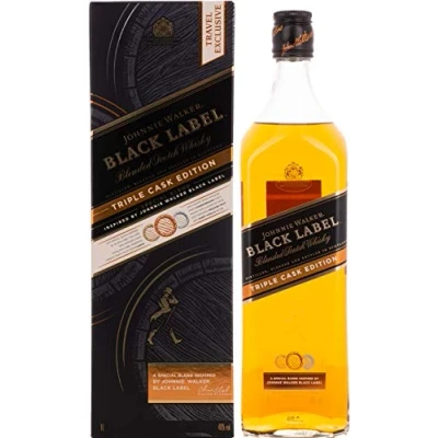 Image de Johnnie Walker BLACK LABEL Blended Scotch Whisky TRIPLE CASK EDITION 40% Vol. 1l in Giftbox