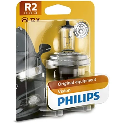Image de PHILIPS 12475B1 Ampoule, projecteur longue portée R2 (Bilux) 12V 45/40W Halogène RENAULT TRUCKS: Messenger Сamion à Plateau / Сhâssis, CITROËN: AX