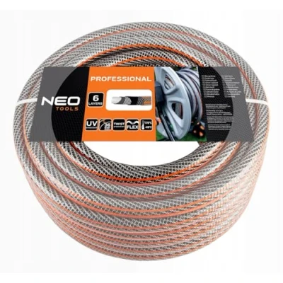 Image de NEO TOOLS Tuyau d&#039;arrosage Professionnel 6 Plis, 1/2 &quot;ou 3/4&quot; PVC, renforcé de Polyester croisé et Tricot Food Safe: Convient à l&#039;eau Potable différents modèles