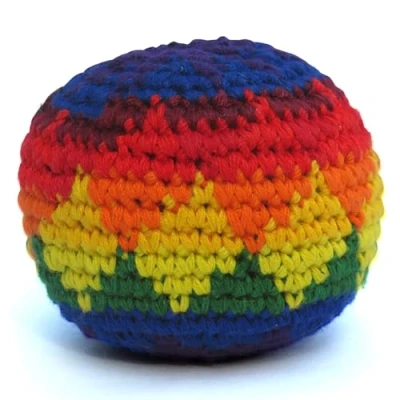 Image de Hacky Sack, sacs à chaussures tricotés, balles de jonglage, haki, kick Couleurs et styles assortis Une seule balle
