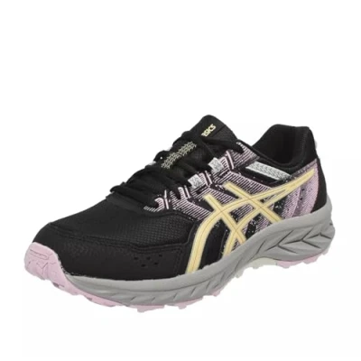 Image de Asics PRE Venture 9 Unisex Chaussures de running pour enfants, Taille: 39, Black/light orange Textile