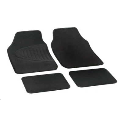 Image de Bottari 79001 Eco Essential Jeu de Tapis en Moquette, Noir, Universel, Set 4