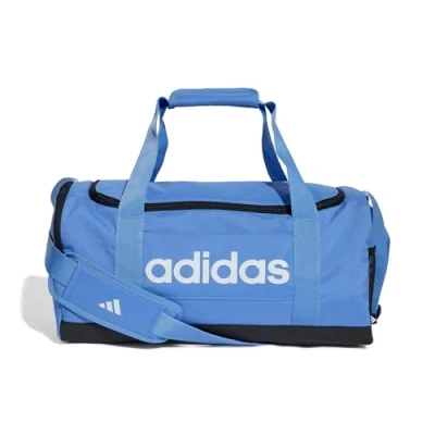Image de adidas Mixte Essentials Linear Duffel Bag, Blue Fusion/Black/White, S