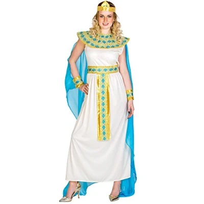 Image de TecTake dressforfun Déguisement de Cléopâtre reine du nil pour femme avec écharpe, des bracelets à fermetures &amp; col brodé paillettes (L no. 300196)