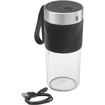 Image de WMF Kitchen Minis Mix on the Go 300 ml, mini mixeur à emporter, machine smoothie USB, personnel rechargeable, portable pour smoothies, shakes, Cromargan