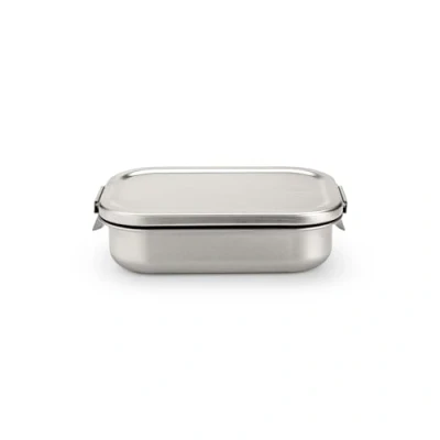 Image de Brabantia Lunch Box Make &amp; Take avec Séparateur Réglable, Design Durable et Intemporel pour Sandwichs, Wraps Snacks Acier Mat, Medium