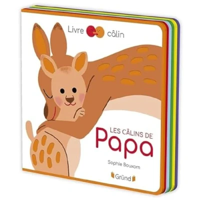 Image de Les câlins de Papa Livre tout carton avec la feutrine à toucher À partir 6 mois d’occasion Correct