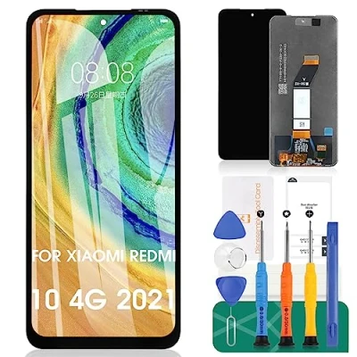 Image de Kit de Pièces rechange pour Xiaomi Redmi 10 4G 2021 Prime LCD Display Digitizer Assemblée réparation (noir)