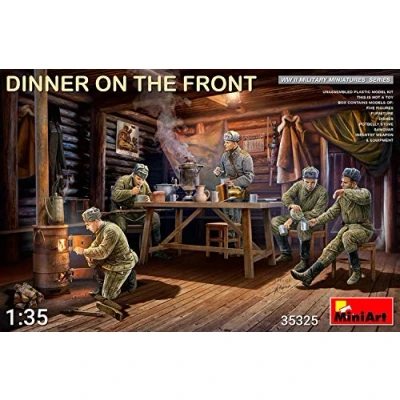 Image de Mini Art 35325 1:35 Fig. Dîner à l&#039;avant (5) m.Zu. Reproduction fidèle, modélisme, kit Plastique, Bricolage, Loisirs créatifs, Collage, modèle réduit, Assemblage, Non Peint