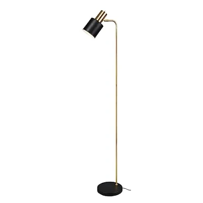 Image de Reality, Lampadaire, Adam 1xE27, max.10,0 W Corps: Métal, noir or L:22,0cm, L:35,0cm, H:153,5cm Interrupteur,IP20,Sans illuminant