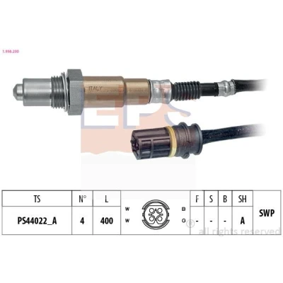Image de EPS 1.998.290 Sonde lambda Made in Italy OE Equivalent chauffé, planaire, Filetage prégraissé MERCEDES BENZ: Classe C Berline, A