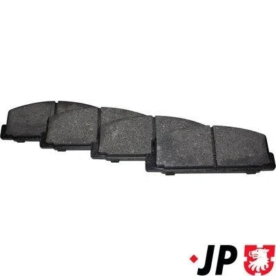 Image de JP GROUP 3863700610 Jeu de plaquettes frein Essieu arrière contact signal d&#039;usure exclu MAZDA: 6 3/5 portes, 5 Berline