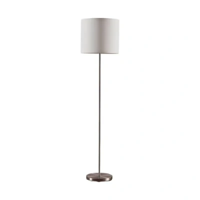 Image de Lindby Lampadaire Tissu Parsa (Jeunes, étudiants) en Blanc Textile e. a. pour Chambre à coucher (1 lampe,à E27), Sur Pied, Lampe a de Sol