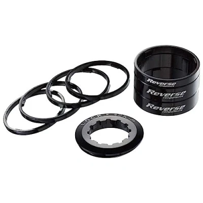 Image de Reverse Single Speed Spacer Kit Noir sans pignon
