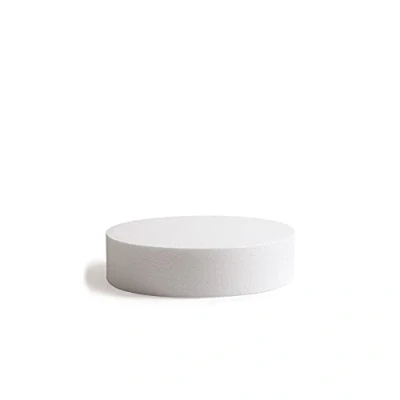 Image de Decora, 0174016 Disque Rond en polystyrène emballé Individuellement, Idéal comme modèle pour réaliser des gâteaux à étages, Bords Droits, Ø 20 X H 7,5 CM, Ecru