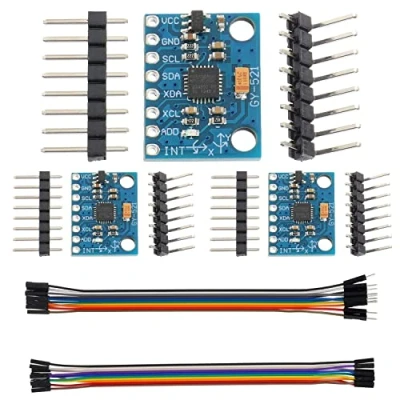 Image de EPLZON 3pcs MPU 6050 GY 521 MPU6050 Module d&#039;accéléromètre 3 axes de capteur gyroscope 6 DOF Convertisseur AD 16 bits Sortie données IIC I2C pour Arduino