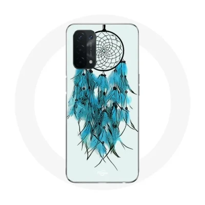 Image de Coque pour Oppo A74 Attrape Rêve Bleu Fond Blanc