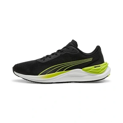 Image de Puma Electrify Nitro 3 Chaussures de running stables, Homme, Taille: 45, Black lime pow Textile