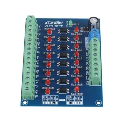 Image de Module D&#039;isolation Photoélectrique a 8 Canaux,Convertisseur de Tension Niveau 24V 3,3V Sortie PNP Carte D&#039;optocoupleur Signal PLC