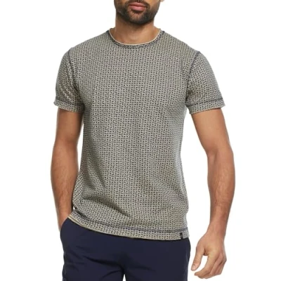 Image de Indicode Hommes INJude Retro Shirt T rétro à col Rond Navy S