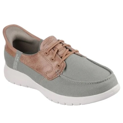 Image de Skechers Femme on The go Flex Palmilla Basket, Vert Olive, 37.5 EU