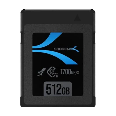 Image de SABRENT CFexpress Type B 512Go Carte mémoire, Rocket CFX CompactFlash jusqu&#039;à R1700Mo/s W1500Mo/s Tourner des vidéos en 4K RAW pour Les Professionnels, cinéastes, photographes (CF XTBT 512)